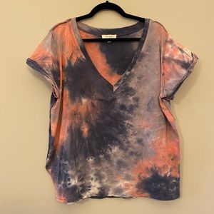 Umgee Tie Dye Pink and Blue Top (2XL)